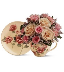  Victorian Teacup Bouquet