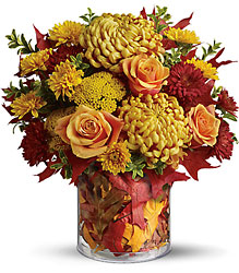 Golden Leaves from Roses and More Florist in Dallas, TX
