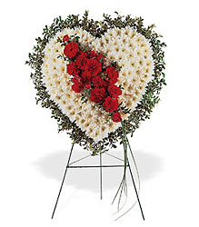 Tribute Heart from Roses and More Florist in Dallas, TX