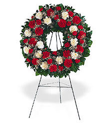 Hope and Honor Wreath from Roses and More Florist in Dallas, TX