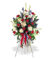 Patriotic Spirit Spray from Roses and More Florist in Dallas, TX