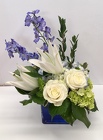 Rhapsody in Blue from Roses and More Florist in Dallas, TX