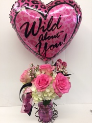 Wild About You (includes balloon) Sold out!!! from Roses and More Florist in Dallas, TX