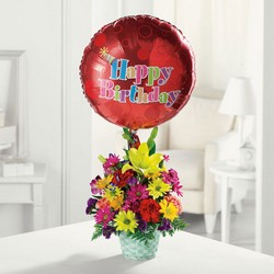 Happy Birthday Basket from Roses and More Florist in Dallas, TX