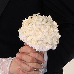 Pearl-Studded Stephanotis Bouquet from Roses and More Florist in Dallas, TX