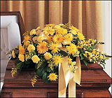 Brighter Blessings Casket Spray from Roses and More Florist in Dallas, TX
