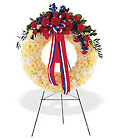 Patriotic Spirit Wreath from Roses and More Florist in Dallas, TX