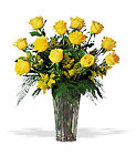 A Dozen Yellow Roses from Roses and More Florist in Dallas, TX